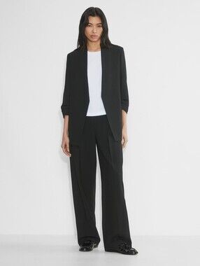 Aritzia Babaton Black Power Blazer Suit Jacket Sz 6 Professional Preppy Business